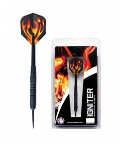 British Darts Igniter Black Brass Steel Tip Darts
