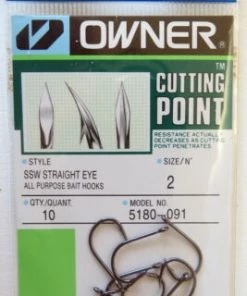 Owner SSW Cutting Point All Purpose Bait Fishing Hook